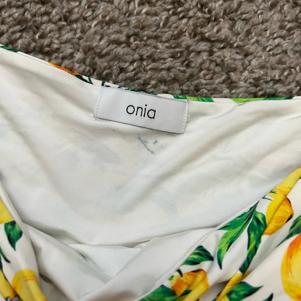 Lemons All Over Onia High Waisted Bikini Bottoms x WeWoreWhat size XS